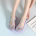 Crocs nữ mùa hè 2020 mới hoang dã Hàn Quốc phiên bản của giày dép đi biển Baotou thạch dép chống trượt nặng đáy nữ 