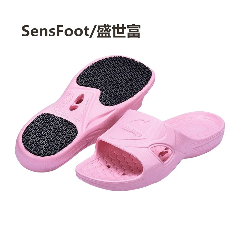 Sensfoot Shengshi Rich -skid Dép của người già trong phòng tắm Phòng tắm Phòng tắm Phòng tắm, Dép rò rỉ trống