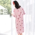 Áo ngủ dài tay Nhật Bản nữ mùa thu dài đồ ngủ nữ mùa đông đồ ngủ cotton dễ thương váy cổ tròn dịch vụ nhà có thể được mặc