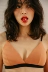 Nhật Bản liền mạch đồ lót nữ siêu mỏng không mặc quần lót tam giác gợi cảm ngực nhỏ ngực tập hợp đồ lót mỏng cô gái - Áo ngực không dây