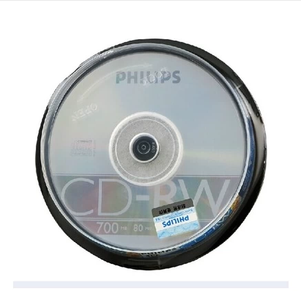 Philips Philips CD-RW12X может быть неоднократно использован для втирания написанных CD-записей 10 штук бочек