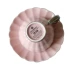 W1962 xuất khẩu gốm châu Âu màu xám hồng cánh hoa cúc hoa bạc bên cô gái gió trà cốc đĩa cà phê cốc đĩa - Cà phê