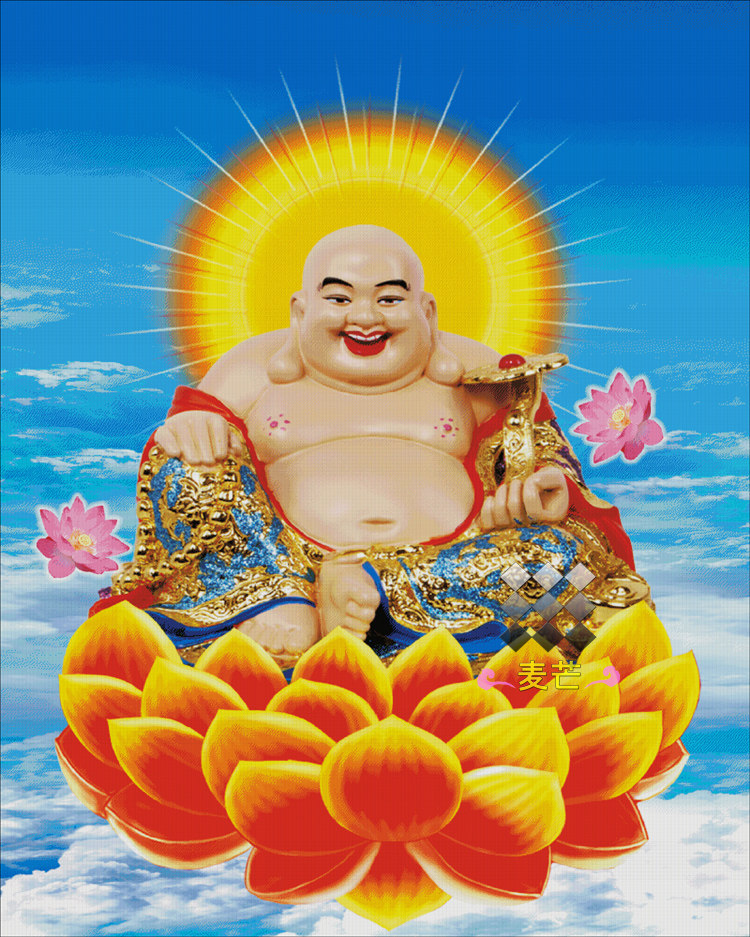 弥勒佛桌面壁纸-千图网