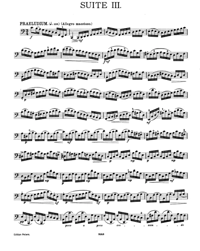 Classical Bach Bach Cello без сопровождения Песня BWV1007-1012 Оценка/подарок