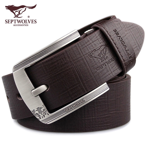 Septwolves, ремень, кожаная пряжка для отдыха, штаны, из натуральной кожи, в корейском стиле