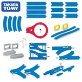 Takara tomy, электрический поезд, комплект, игрушка с рельсами с аксессуарами
