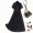 Thời trang nữ 2019 hè mới Cổ chữ V ngắn tay sáng màu ruy băng kim cương màu rắn Một chiếc váy eo cao nữ C102 - Váy eo cao