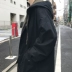 Ông Fang inch 18 mùa xuân mới của Hàn Quốc phiên bản của loose áo gió áo khoác OVERSZIE bat tay áo trùm đầu áo gió mùa thu áo Áo gió