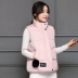 2018 mới bông vest nữ mùa thu và mùa đông mặc Hàn Quốc ngắn sinh viên bông quần áo áo khoác của phụ nữ không tay vest vest các kiểu áo sơ mi họa nữ đẹp Áo vest