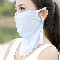 Летняя шелковая дышащая тонкая дыхательная медицинская маска, с защитой шеи