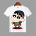 Crayon Shinchan Mùa Hè Spoof Phim Hoạt Hình Anime Ngắn Tay Áo T-Shirt Nam Giới và Phụ Nữ Trẻ Em của Mặc Quần Áo Sinh Viên Mùa Hè sticker trà sữa cute Carton / Hoạt hình liên quan