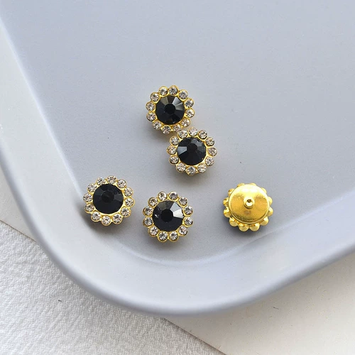 Двойная цветочная бриллиантовая аксессуары из 50-х кун-анал