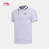 Li Ning áo ngắn tay nam 2018 mới đào tạo loạt áo cotton thể thao mùa hè Áo polo thể thao