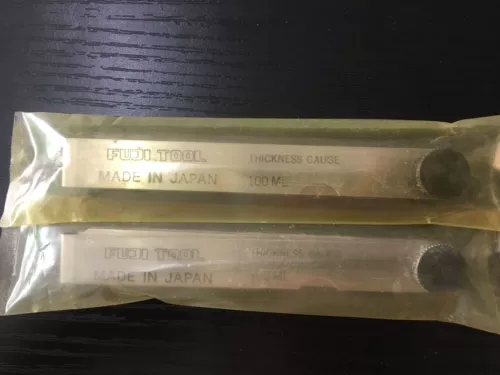 Япония Fuji Tool Fuji Термиер Терьера 0,01-1,0 мм 19 кусочков толстых правил из нержавеющей стали 100 мл