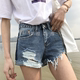 Cửa hàng vật lý gian hàng cung cấp bán buôn mùa hè Hàn Quốc phụ nữ quần short denim phụ nữ quần jean sinh viên quần short thời trang công sở nữ cao cấp Quần jean