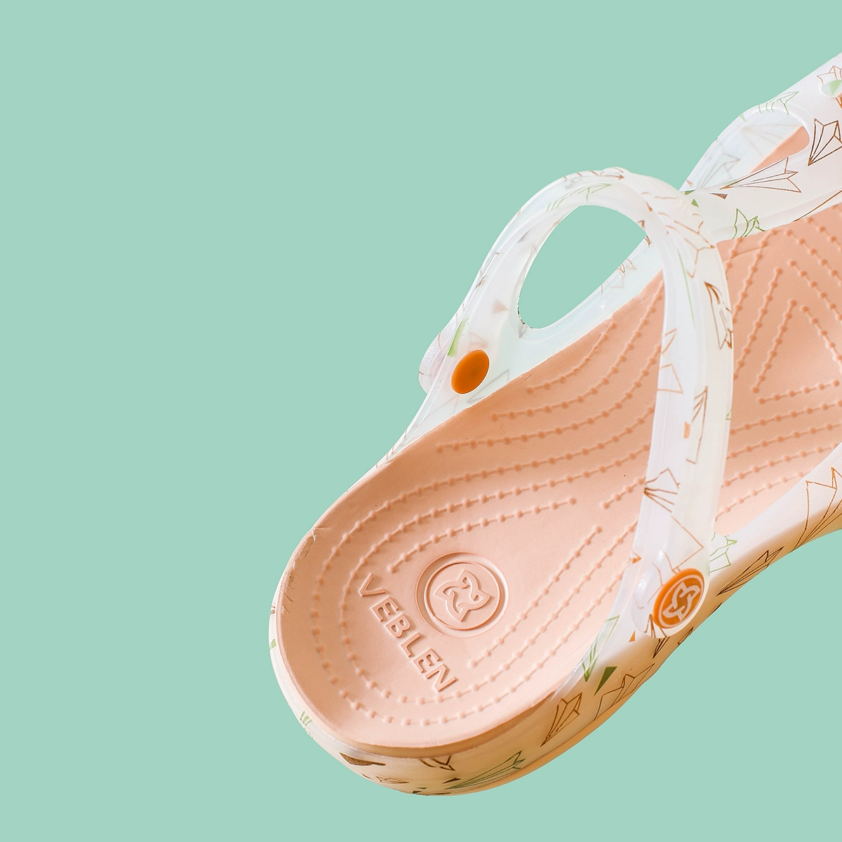 Giày Veblen lỗ thoáng khí giày của phụ nữ mùa hè mới không trơn trượt dép xăng đan đi biển 