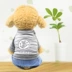 Quần áo cho chó mùa xuân và mùa hè Quần áo thú cưng Teddy VIP hơn Xiong Xue Nai Rui Bomei kẻ sọc quần áo thú cưng denim bốn chân - Quần áo & phụ kiện thú cưng quần áo cho chó con Quần áo & phụ kiện thú cưng