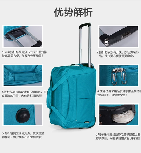 Маленький чемодан, сумка для путешествий, вместительная и большая водонепроницаемая портативная сумка через плечо