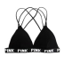 Thư áo ngực nữ sinh viên cô gái thu thập chéo với treo cổ vẻ đẹp trở lại áo ngực đồ lót tam giác mỏng cup bikini