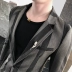 Bộ đồ sọc nam phù hợp với phiên bản Hàn Quốc của thanh niên tự tu đêm làm việc để có được bộ đồ cưới hai mảnh phù hợp với bộ đồ bó sát - Suit phù hợp Suit phù hợp