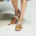 Mùa hè 2019 thiết kế mới độc lập thương hiệu, giày khóa giữa và nhiều lớp, giày cắt thấp, giày da - Giày cắt thấp Giày cắt thấp