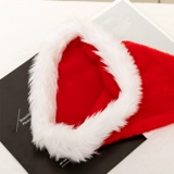 Высококлассная бархатная детская рождественская шапка для взрослых для пожилых людей, украшение, аксессуар для волос