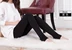 Xà cạp phụ nữ cộng với nhung dày ấm quần bên ngoài mặc eo cao kích thước lớn quần bước trên bàn chân là mỏng sọc dọc đàn hồi một