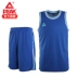 Bộ quần áo bóng rổ đỉnh cao nam 2019 hè mới đoạn ngắn phù hợp với màu bóng rổ phù hợp với hơi thở và nhanh khô - Thể thao sau áo chạy bộ nike Thể thao sau