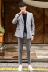 Phiên bản Hàn Quốc 2019 phù hợp với nam phù hợp với thanh niên áo khoác giản dị chuyên nghiệp xu hướng tự tu luyện - Suit phù hợp