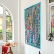 Thoreau Doubletree | thêu tay tấm thảm Ấn Độ tường treo tấm thảm bọc phong cách Đông Nam Á Bohemia - Tapestry