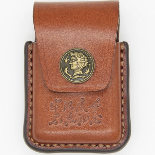 Защитная зажигалка ручной работы, универсальный чехол, из натуральной кожи, защита при падении