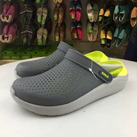 dép quai hậu nữ cao gót Cross Crocs LiteRide khô nhanh thoáng khí chống trượt cho cặp nam nữ dép mềm đi biển 204592 dép quai hâu nữ dép nữ quai ngang