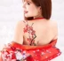 Không thấm nước nữ dài hạn màu nước mận đỏ Trung Quốc sơn studio ảnh body painting ngực đùi nhãn dán hình xăm Vẽ trên cơ thể