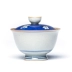 Màu xanh và trắng sứ vẽ tay cốc cốc lớn ba bát gốm kungfu đặt trà chịu nhiệt dày - Trà sứ