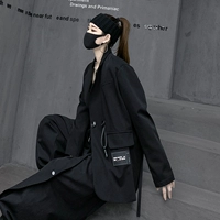 Оригинальный дизайнерский черный осенний пиджак классического кроя, 2024 года, свободный крой