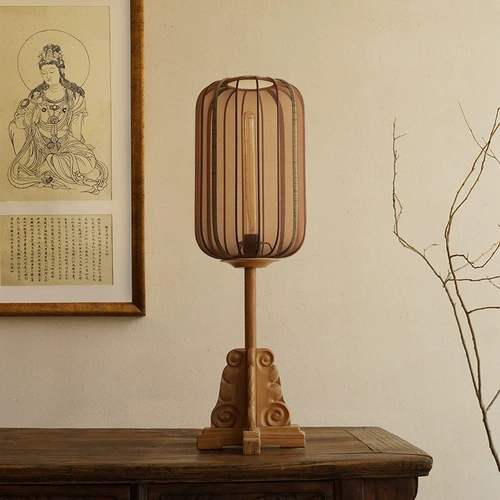 Атмосферная ретро настольная лампа для гостиной для спальни для кровати, фонарь, китайский стиль