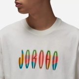 Air Jordan Flight MVP Men's Summer Cotton Pult Cottl Cotton Pating, удобная футболка с короткими рукавами DQ7367-010