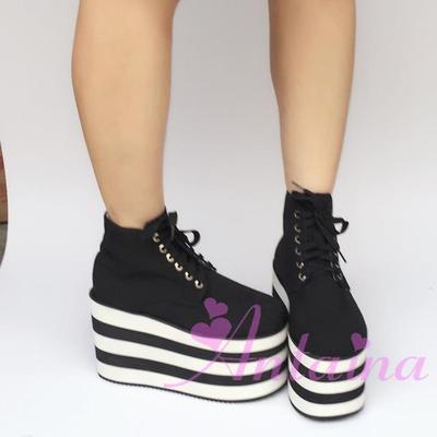 taobao agent Antaina shop actual shooting spring cake shoes thick soles shoes large size shoes custom shoes casual shoes 6911