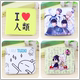 Black Deacon Destiny Game Sword Frenzy Love and Producer Cartoon Anime Surrounding Student Wallet Men and Women Short sticker cute đồ ăn Carton / Hoạt hình liên quan