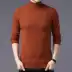 Buồng khách áo len cashmere cho nam mùa đông có thể được biến thành áo len cao cổ nam màu rắn ấm áo len kích thước lớn màu đỏ - Áo len thể thao / dòng may Áo len thể thao / dòng may