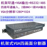 4 Сегментатор экрана с выходом VGA с высоким показателем четырехэффективного мониторинга камеры.