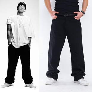 Skateboard, Jeans Hip-Hop Style, Extra Large Casual Trousers, Oversize, Plus Size