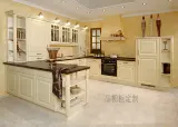 Переходящие дверные панели, кварцевый каменный стол в целом кухонный шкаф индивидуальный дизайн гардероба Золотая медаль настройка полная настройка