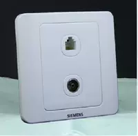 Siemens Switch Spocket Double Anty -Counterfeiting Vision Yaibai TV Phone Socket/Switch панель