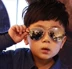 Hàn Quốc phiên bản của thủy triều trẻ em sinh viên kính mát nam giới và phụ nữ phản chiếu cha mẹ và con 蛤蟆 kính mát trẻ em người lớn kính kính mắt kính nam Kính râm