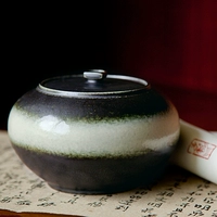 Джингджэнь ручной работы керамический чай чай для чая бак черно -белого градиента среднего плоского кузова 5 [не может помочь]