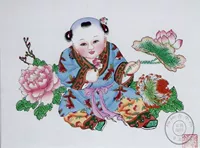 Кукла на четыре сезона, модное китайское украшение, ручная роспись, китайский стиль, подарок на день рождения