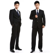 Bộ đồ vest nam phiên bản Hàn Quốc của doanh nghiệp tự trồng thường xuyên áo liền quần chuyên nghiệp chú rể váy cưới phù hợp với mùa thu - Suit phù hợp