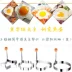 Inox dày om trứng chiên nấm mốc tình yêu hoa sao luộc trứng pancake khuôn omelet - Tự làm khuôn nướng Tự làm khuôn nướng