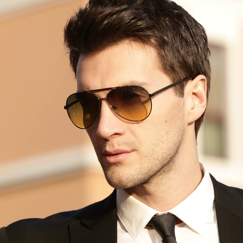 Мужские классические элитные солнцезащитные очки для отдыха